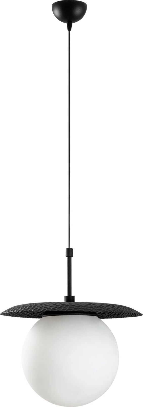 Llambë tavani Opviq, Anemon - 13808, metal i zi, gotë, lartësi e rregullueshme