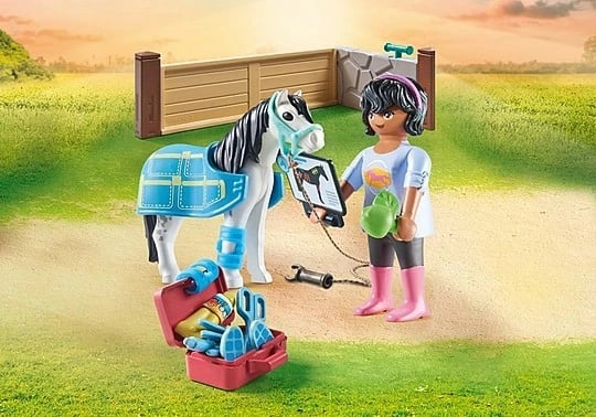 Set lodrash Playmobil Horses of Waterfall Hippotherapist 71497, 27 pjesë