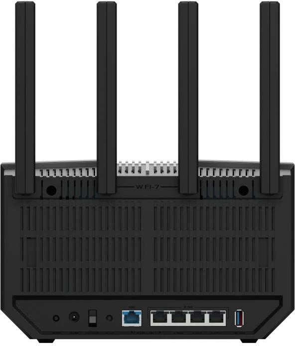 Ruter Wi‑Fi, ASUS RT-BE92U (90IG0950-MO9A0V), Tri-Band Wi‑Fi 7 9300 Mbps, 10G WAN/LAN + 4x 2.5G LAN, AiMesh, e zezë