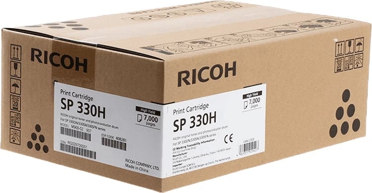 Toner, Ricoh, SP 330 / 408281, 7000 faqe, XL, i zi