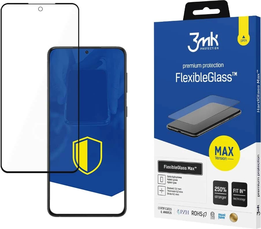 Xham hibrid mbrojtës për ekran, 3mk Protection FlexibleGlass Max, për Samsung Galaxy S24