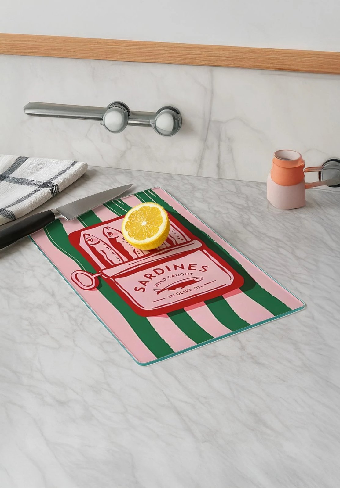 Dërrasë prerëse xhami Hermia, Kes-00042, 30x40cm Dërrasë prerëse xhami Hermia, Kes-00042, 30x40cm