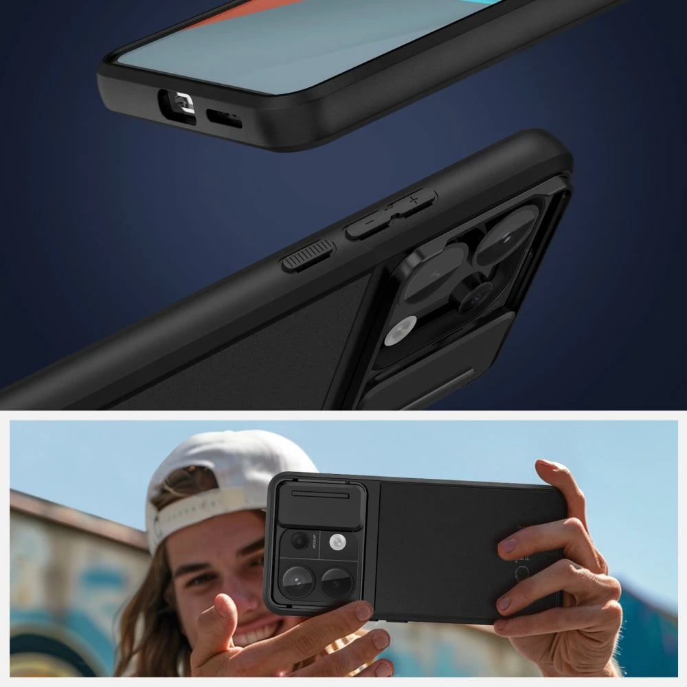 Mbështjellës Tech-Protect Velar Cam+ për Xiaomi Redmi Note 13 Pro 5G / Poco X6 5G, i zi