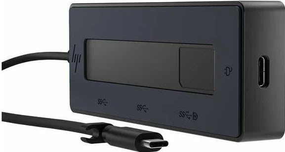 Stacion dokimi HP 4K USB-C Multiport Hub, ngjyrë e zezë