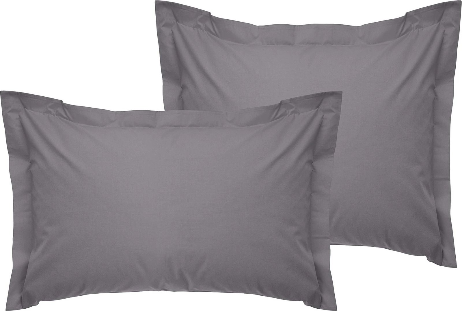 Set jastëkësh Oxford (2 copë), ngjyrë gri, L'Essentiel Linge de Maison, 50x70+5 cm