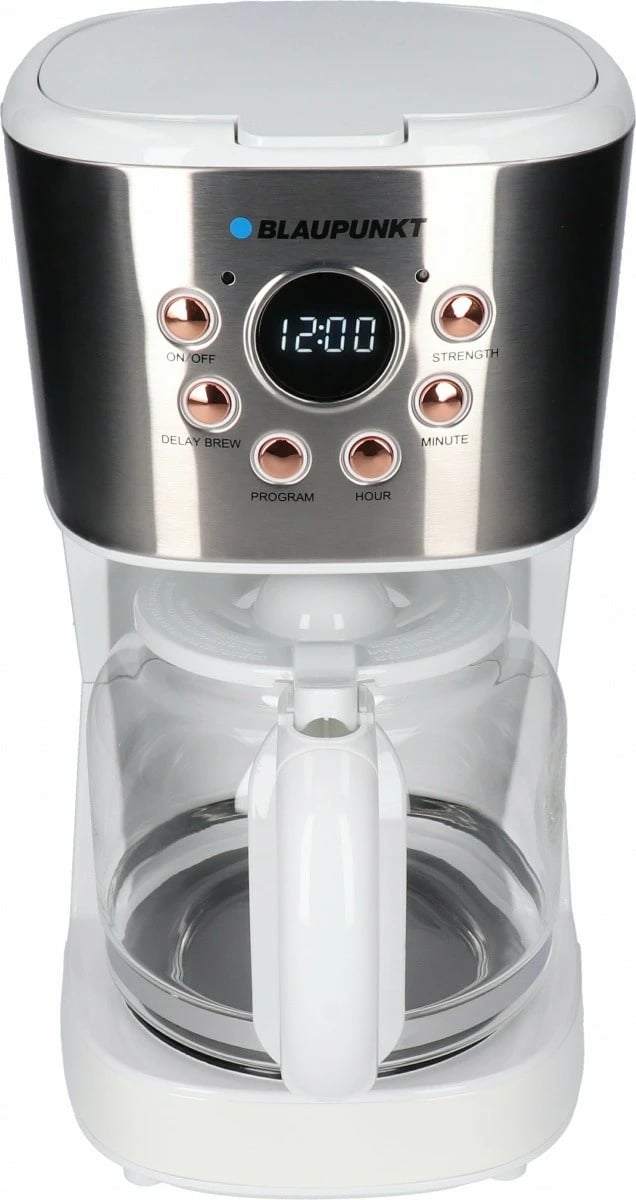 Aparat kafeje drip Blaupunkt CMD802WH, 1.5L, 900W, Bardhë/Argjendtë