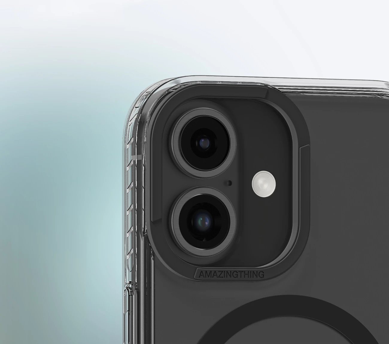 Mbështjellës AmazingThing Titan Pro Mag me unazë magnetike për iPhone 16, zi