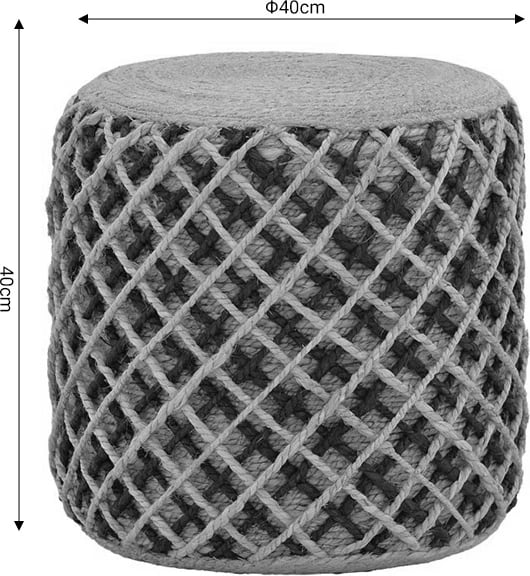 Karrige për bar Nelly Inart natyrale 100% jute 40x40x40cm