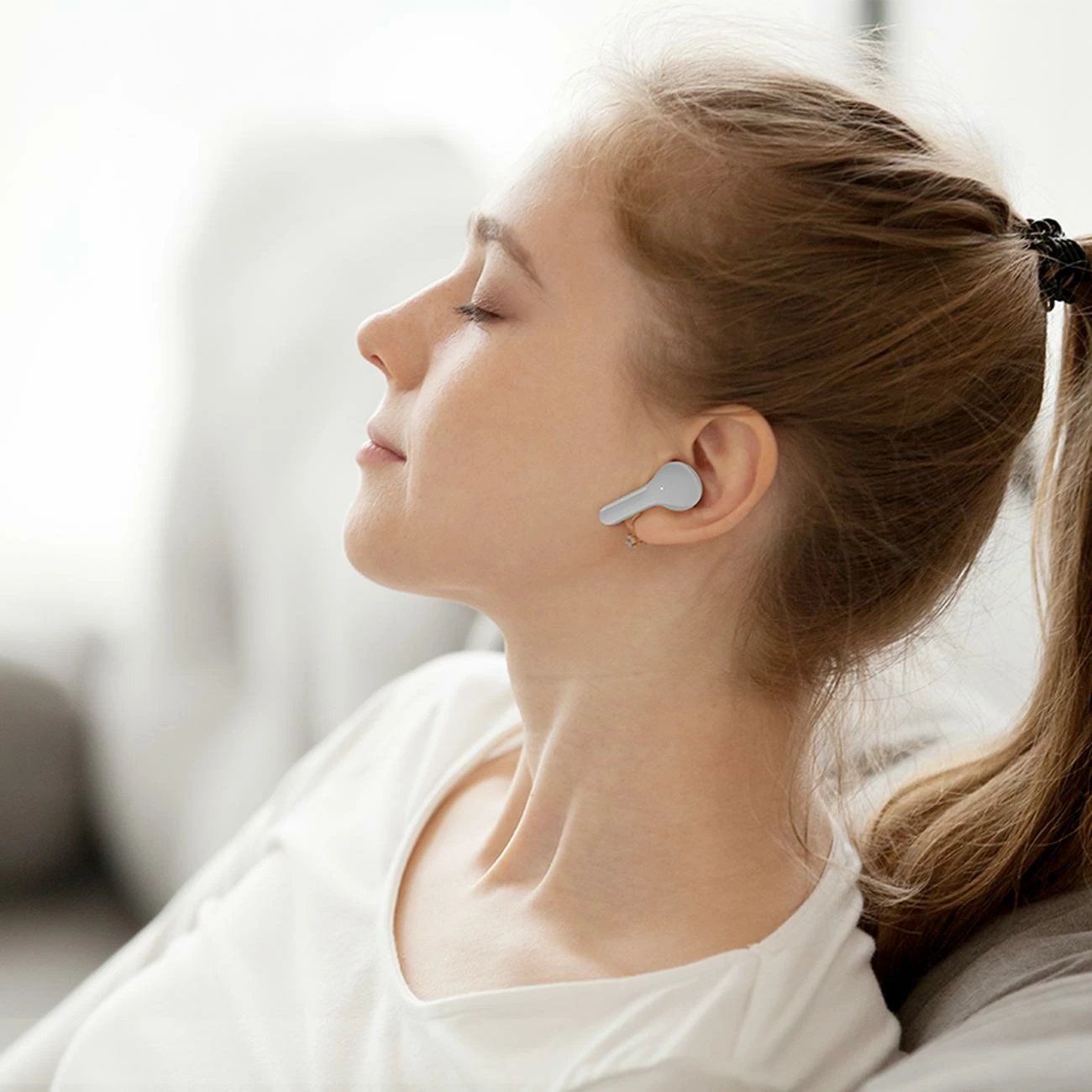 Kufje Acefast T6 TWS, wireless, Bluetooth 5.0, me kuti karikimi, Gjelbër