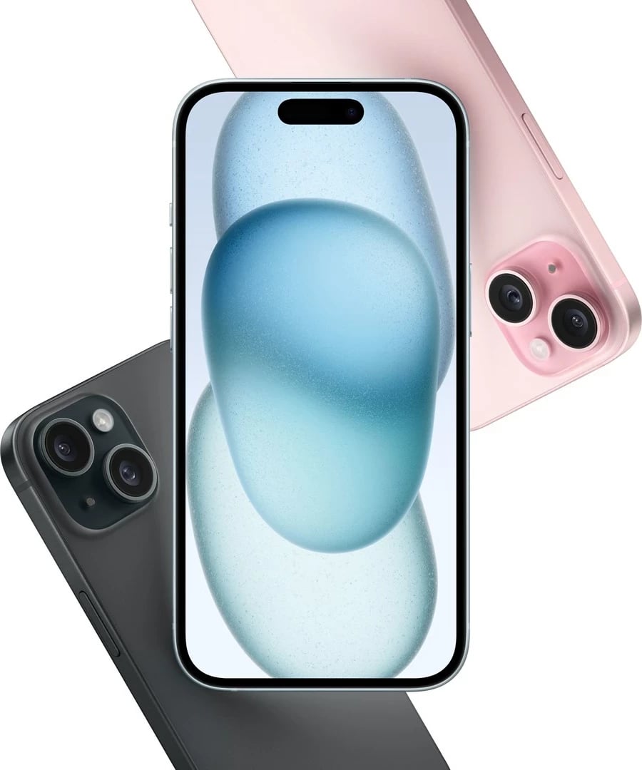 Apple iPhone 15, 6.1", 256GB, rozë