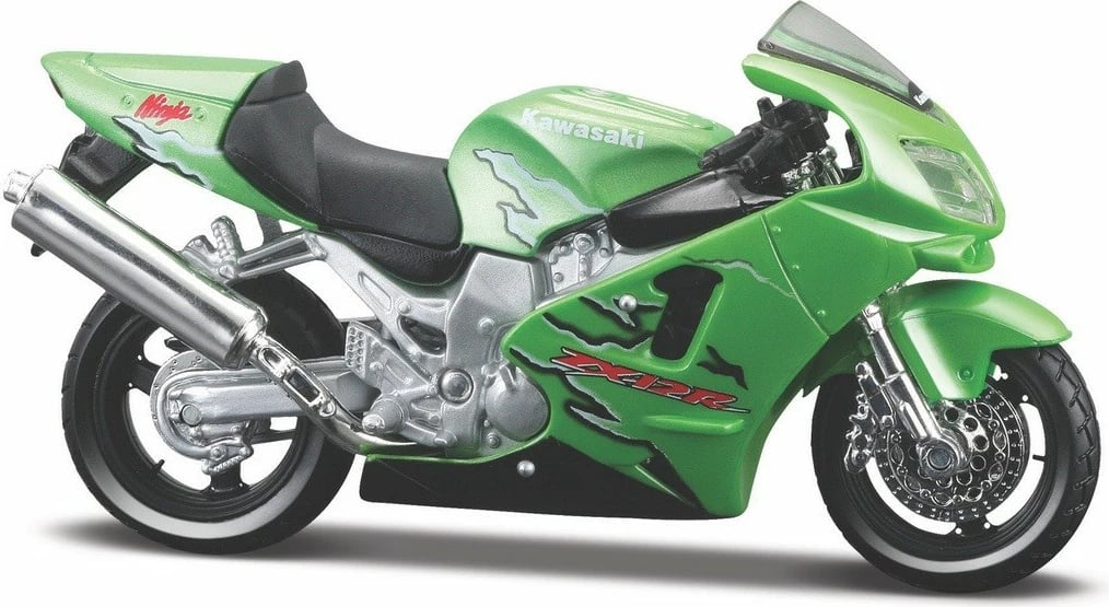 Model metalik motor Kawasaki Ninja ZR-12R Maisto 1:18, Jeshile