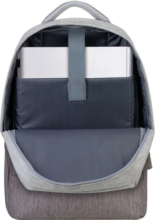 Çantë shpine RIVACASE Prater 15.6", USB port, gri/mokka Çantë shpine RIVACASE Prater 15.6", USB port, gri/mokka