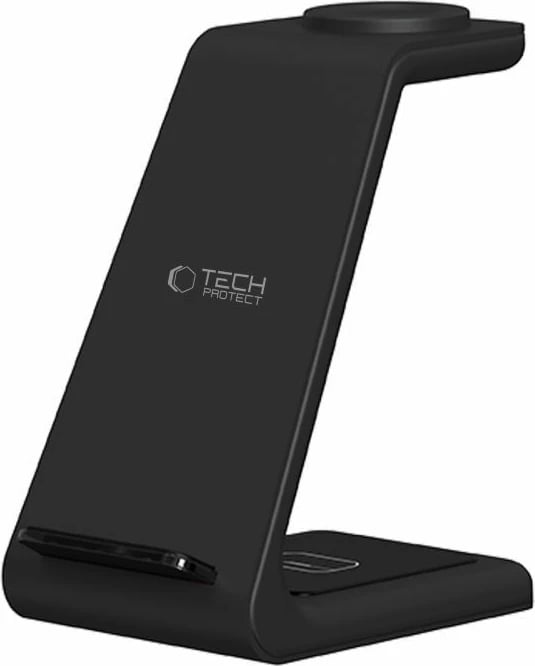 Stacion karikimi 3-në-1 Tech-Protect QI15W-A36, për Android, e zezë