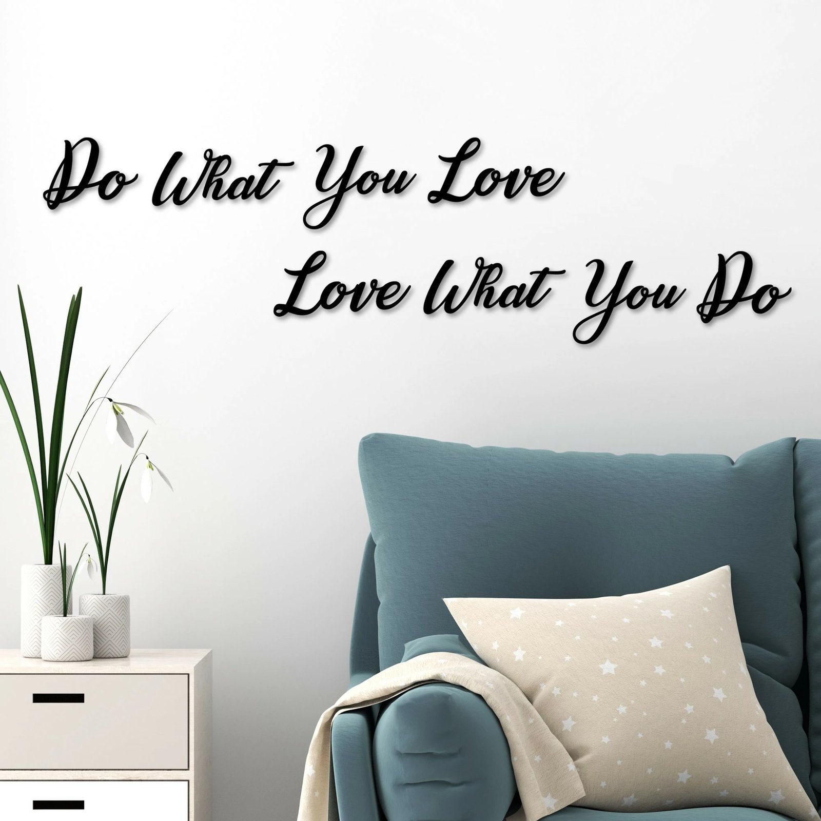 Aksesor dekorativ metalik për mur, Wallity, Do Love Love Do