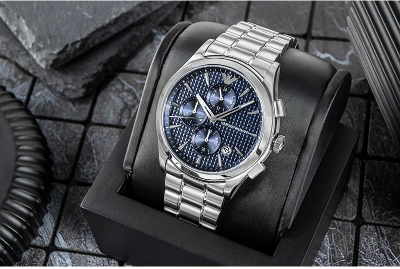 Orë dore për meshkuj Emporio Armani, argjend