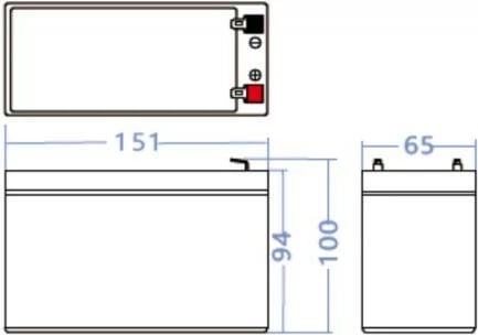 Bateri rikarikueshme Green Cell AGM46, 12V 8Ah, e zezë