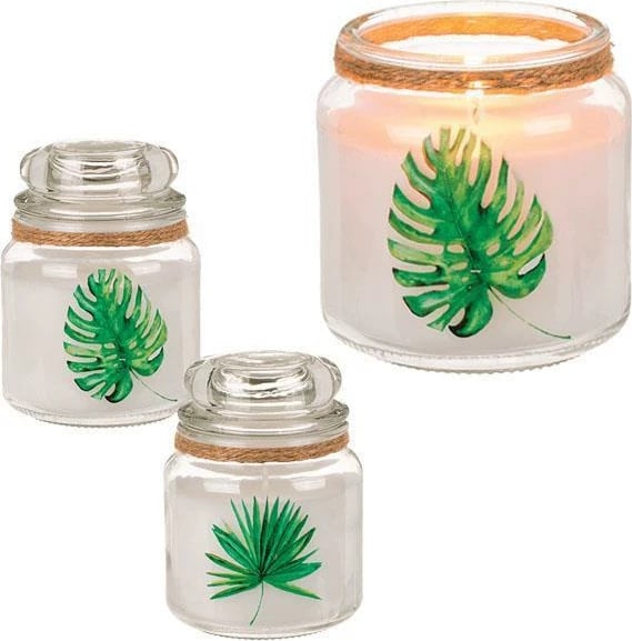 Qiri dekorativ NEXT në kavanoz qelqi, H10cm - Ø8cm