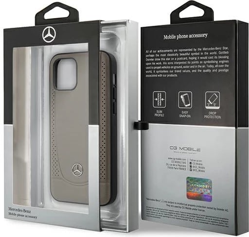 Mbështjellës Mercedes MEHCP12SARMBR për iPhone 12 mini 5.4", Urban Line, kafe
