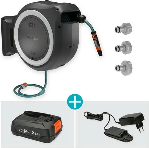 Kuti muri për zorrë GARDENA 18647-20, 40m, automatik, e zezë