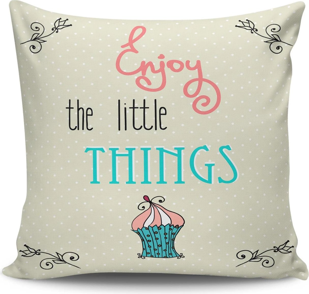 Jastëk dekorativ, mbulesë Aberto Design, NKRLNT-063, pa mbushje