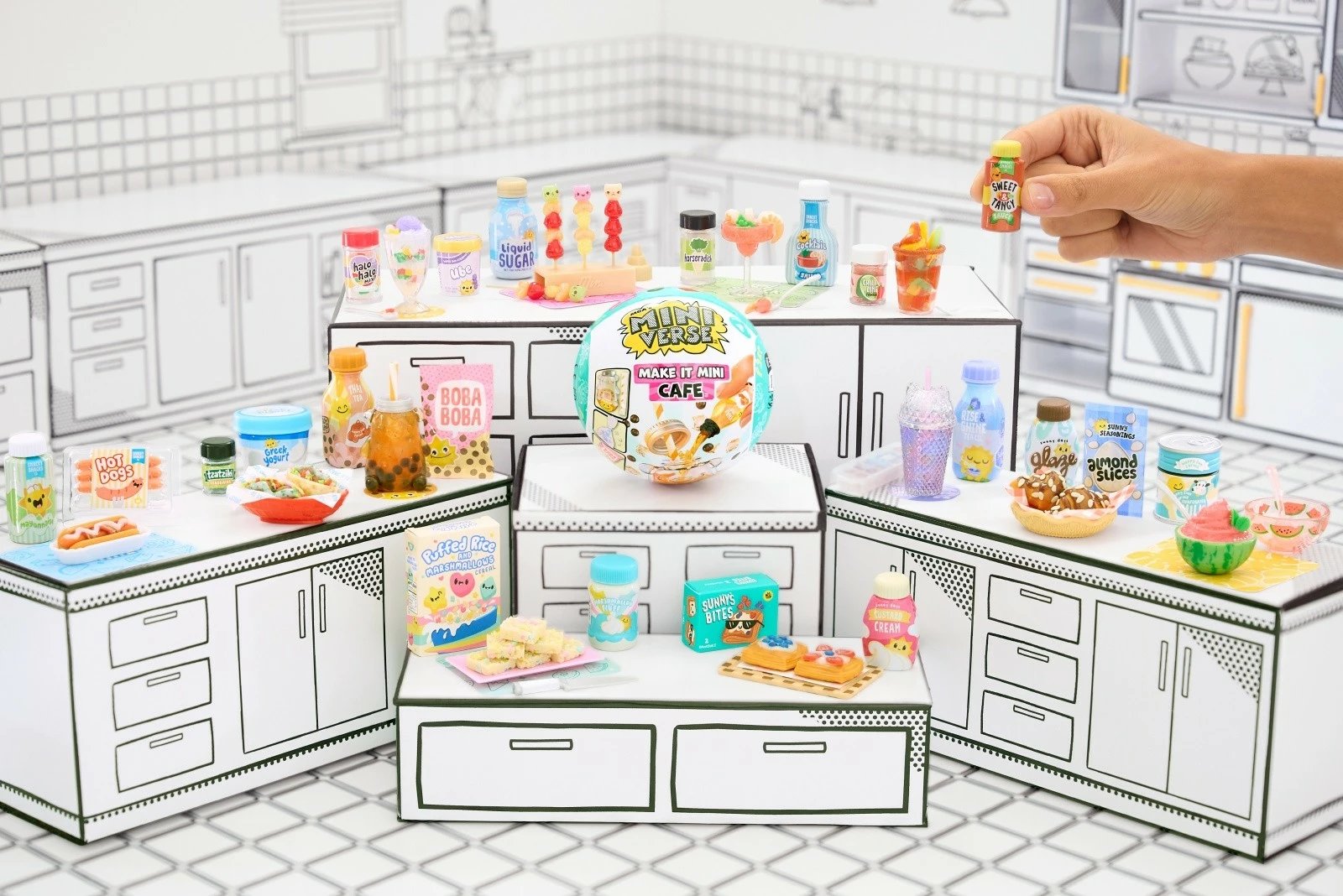 Set figurina MGA Miniverse Make It Mini Foods: Cafe, plastikë, 1 copë Set figurina MGA Miniverse Make It Mini Foods: Cafe, plastikë, 1 copë