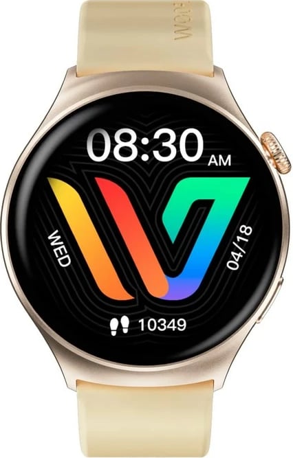 Smartwatch Weofly Curve WY-CURVE/GD, 1.43" AMOLED, Bluetooth 5.3, Gold