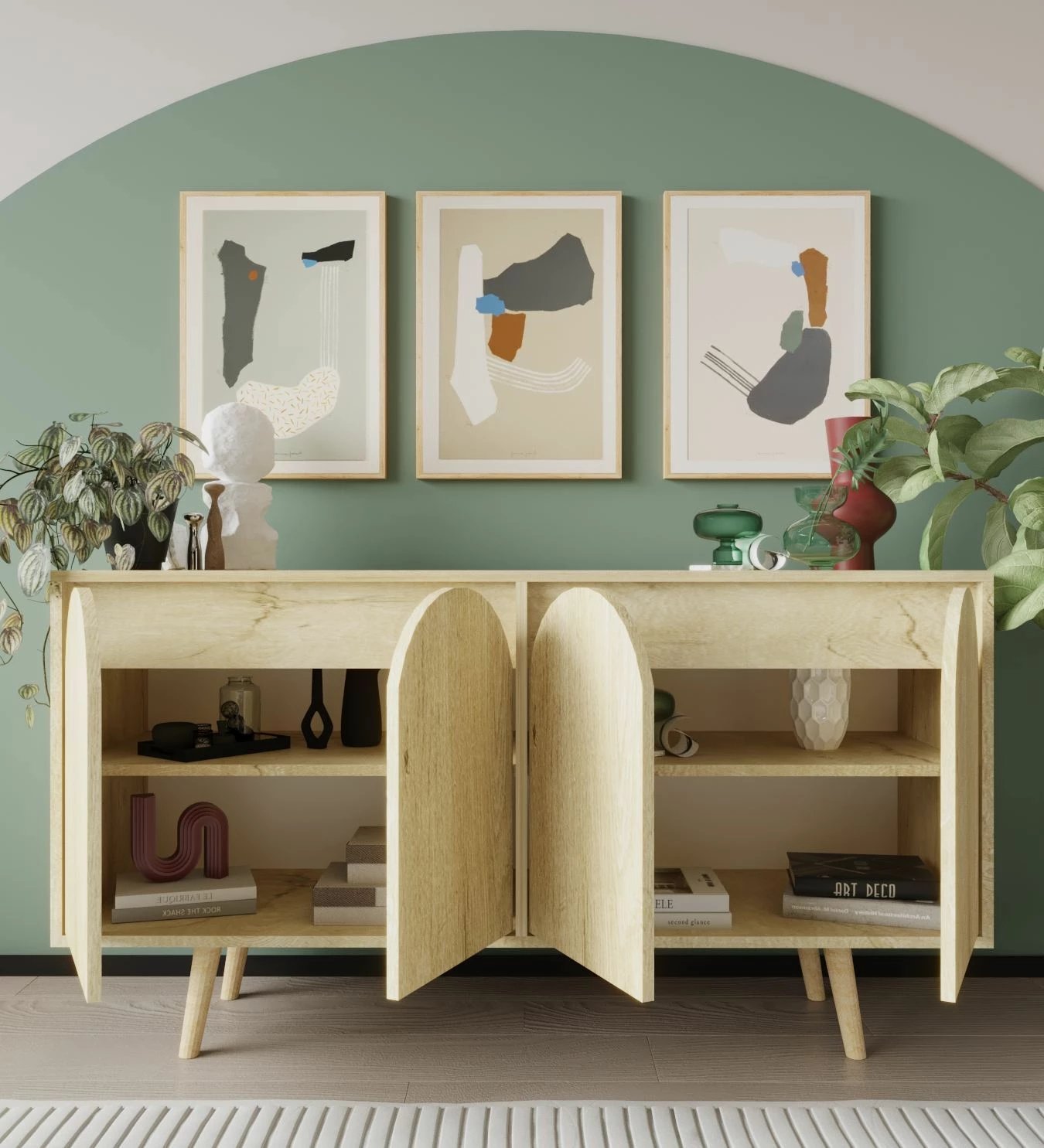 Konsol Skye Decor, Venezia 150, ngjyrë lisi Sapphire Oak