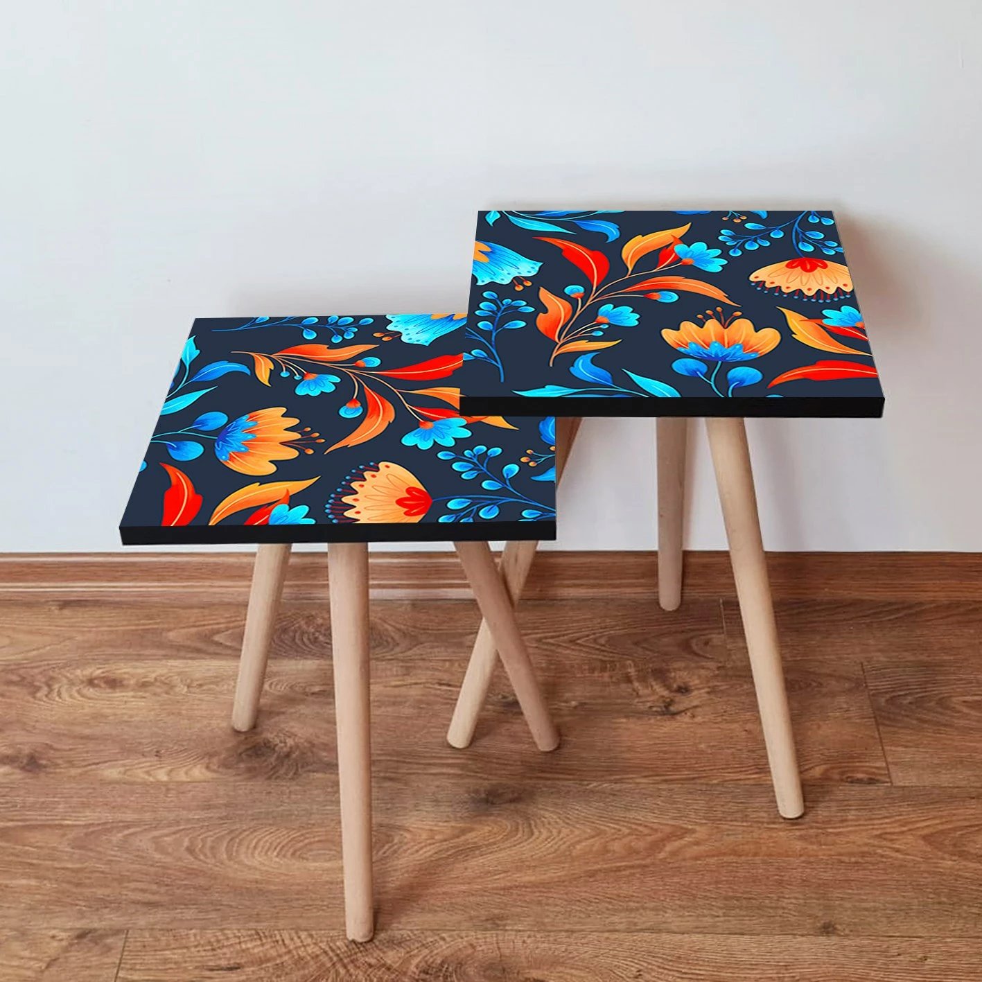 Tavolina ndihmëse të vendosshme (2 copë), Skye Decor, 2Shp166, shumëngjyrëshe