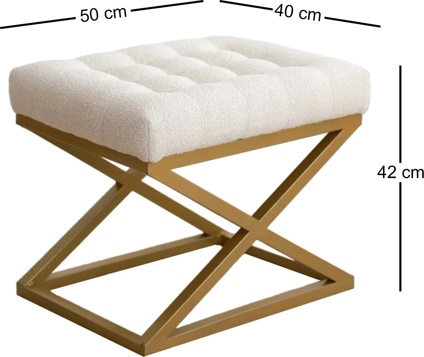 Puf Atelier del Sofa, Altin Capraz, krem