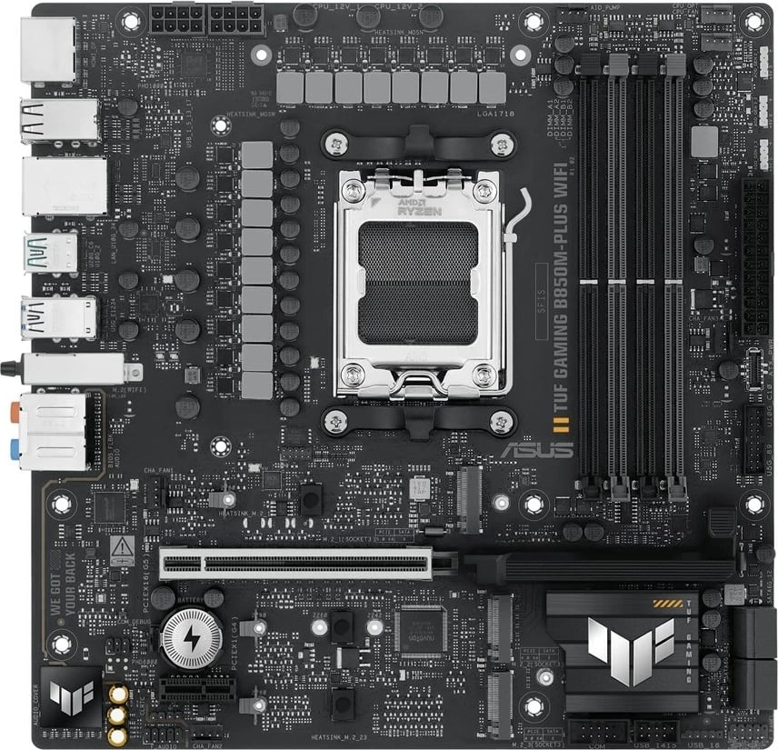 Pllakë amë ASUS TUF GAMING B850M-PLUS WIFI, Socket AM5, micro ATX