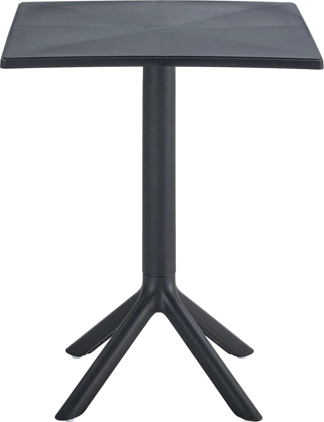 Tavolinë katrore polipropileni TERRIN FH6125.12 e zezë 70x70x75H cm