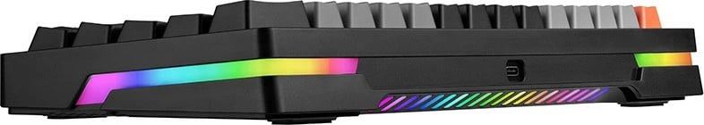 Tastierë mekanike Tracer GAMEZONE EVO1 HOT SWAP 63, 63 taste, hot‑swap, RGB, tri‑mode Bluetooth/2.4G/USB‑C, US QWERTY, gri