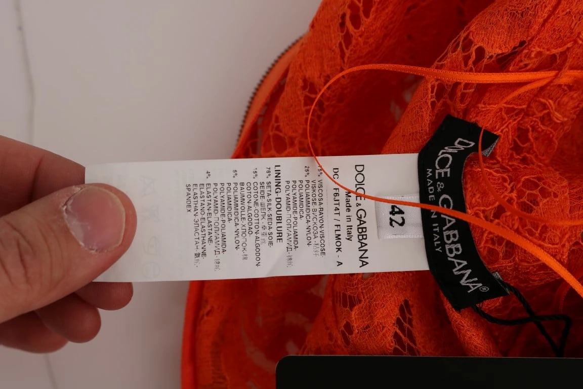 Fustan për femra Dolce & Gabbana, i portokalltë