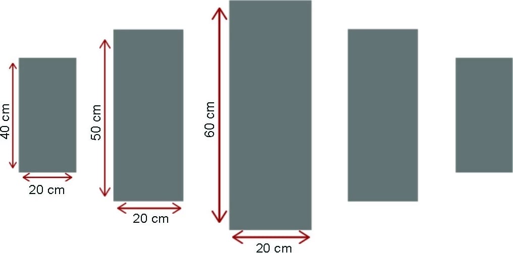 Pikturë dekorative MDF, 5 pjesë, Wallity, 5PMDF-5