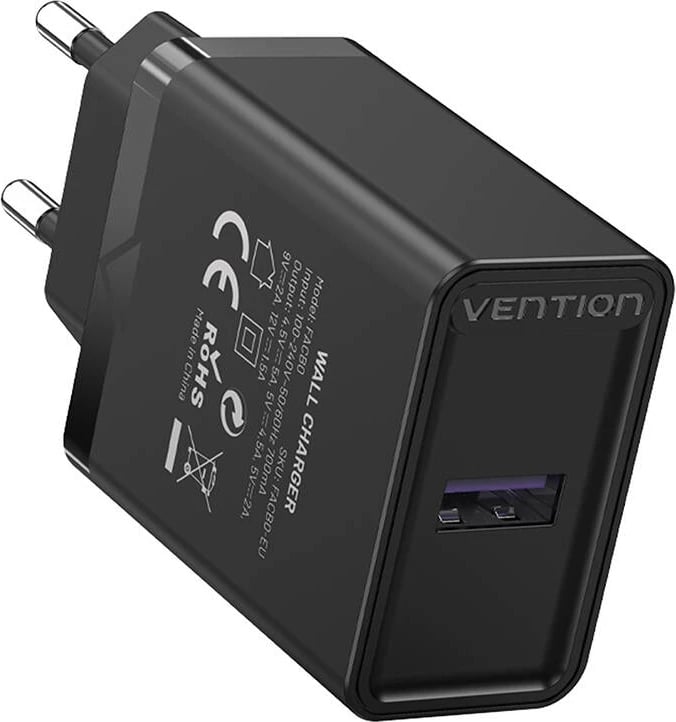 Karikues USB Vention FACB0-EU, 22.5W, i zi