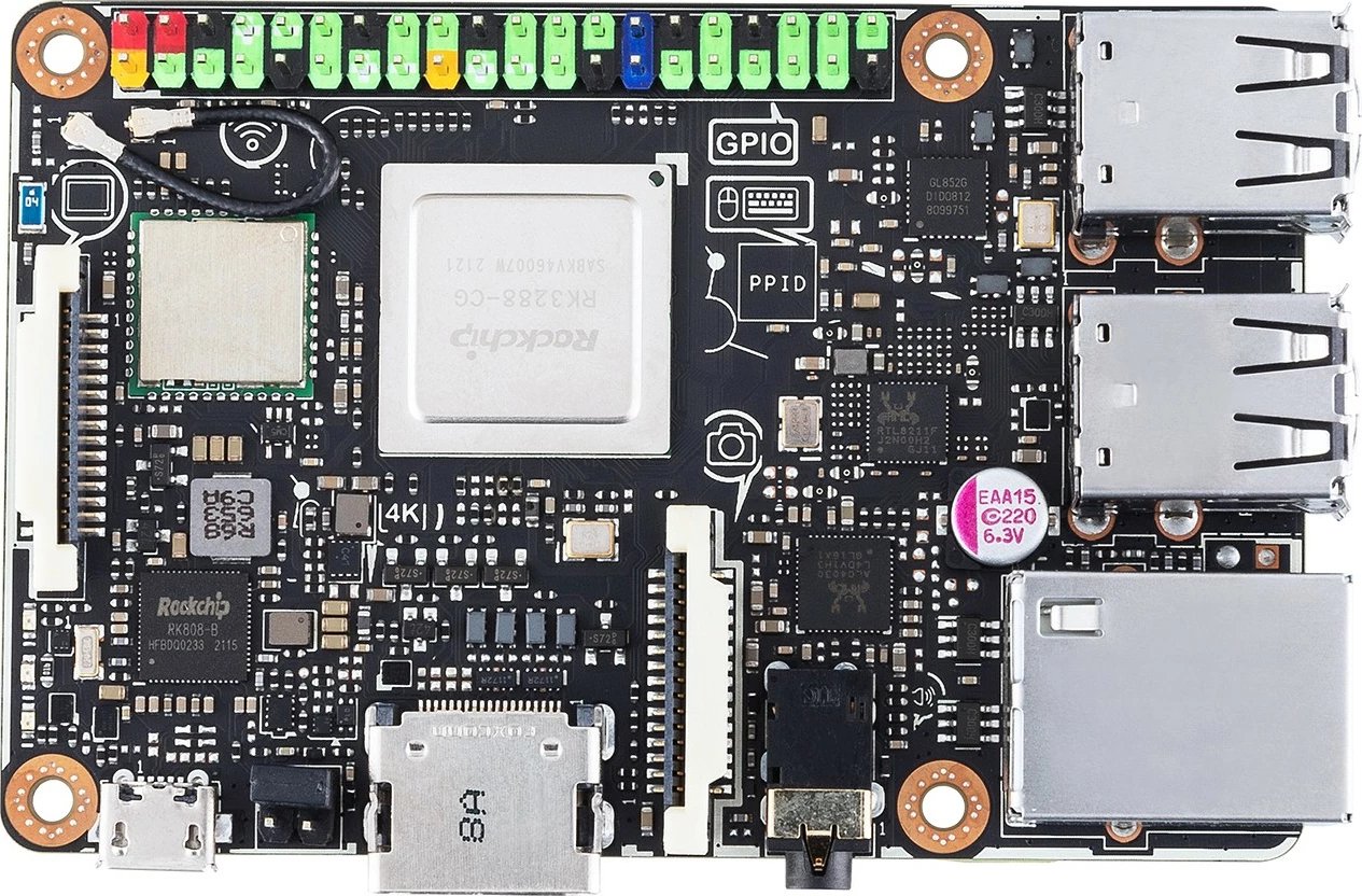 Pllakë amë ASUS Tinker Board S R2.0, 2GB RAM, 16GB eMMC, Wi-Fi, Bluetooth, e zezë