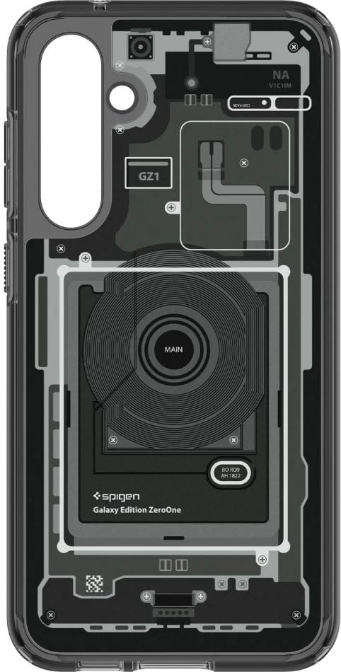 Mbështjellës Spigen Ultra Hybrid për Samsung Galaxy S23 FE, Zero One Pattern, Gri e errët