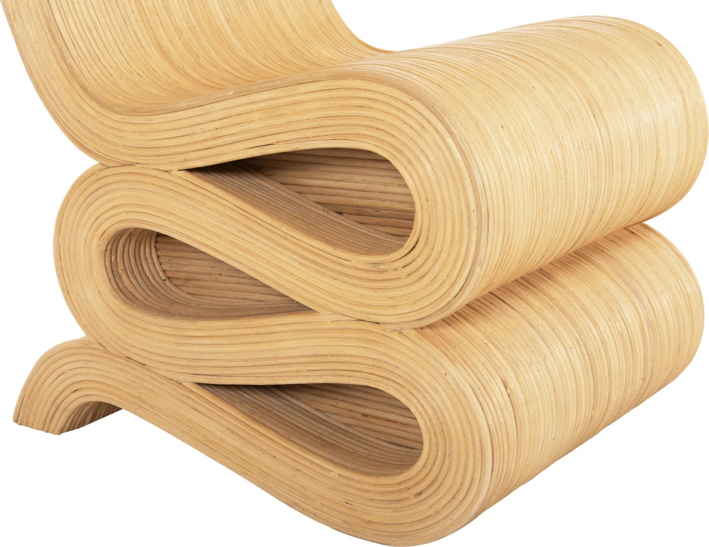 Karrige relaksuese CURVY LOUNGE2 FH9885, ratan natyral, 46x66x86H cm