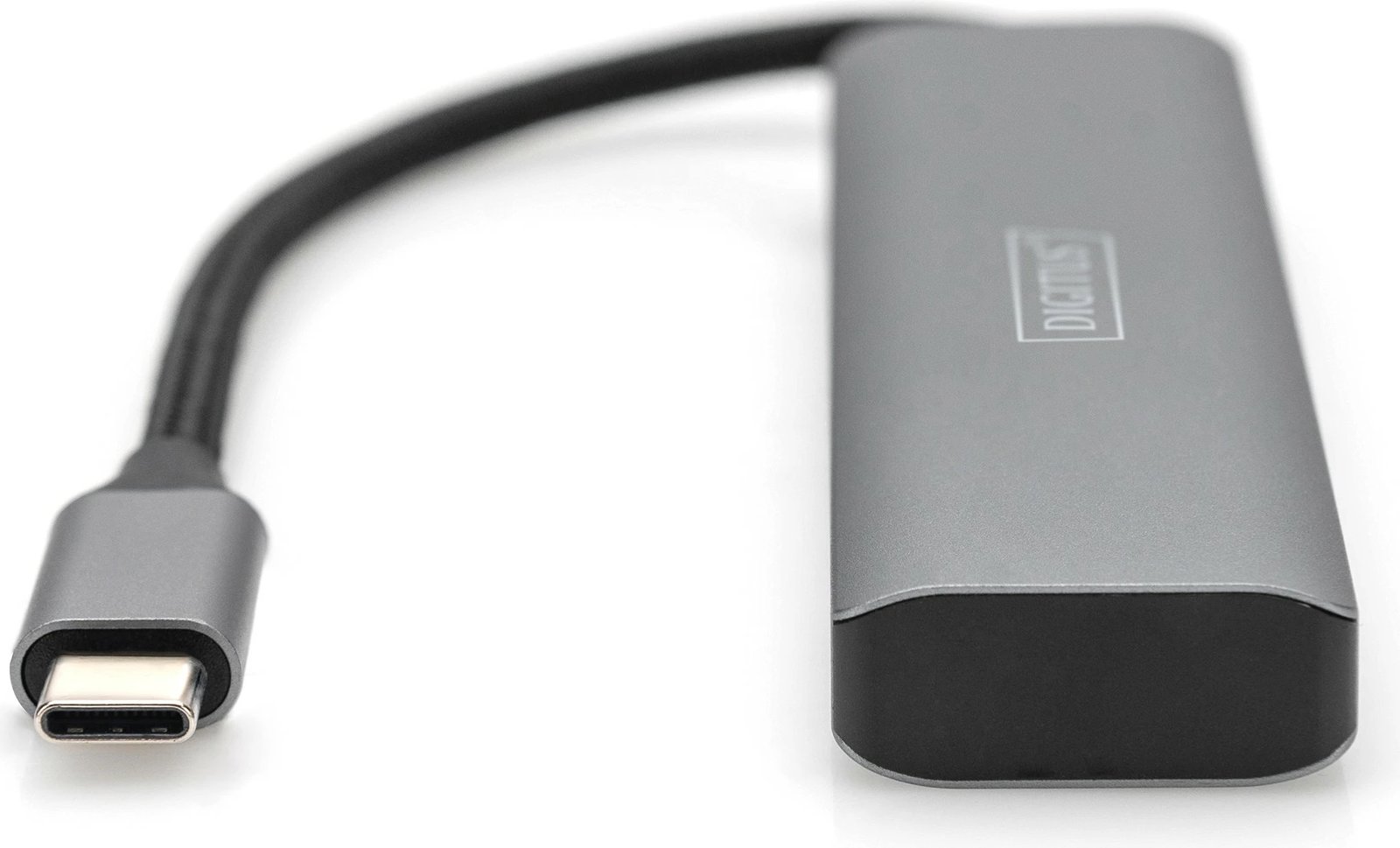 HUB USB-C 4 Porta Digitus, 2x USB A + 2x USB-C, USB 3.2 Gen 1, Gri, Alumini