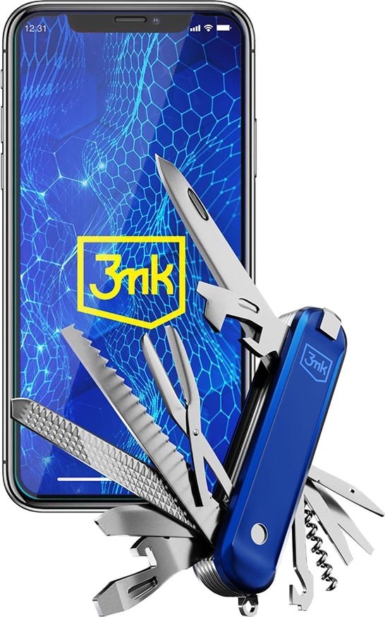 Xham mbrojtës 3mk HardGlass Max Lite për iPhone X, i zi