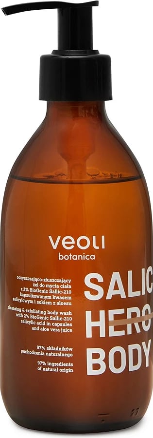 Xhel dushi eksfolues për femra Veoli Botanica Salic Hero Body Cleansing and Exfoliating Body Wash 280ml Xhel dushi eksfolues për femra Veoli Botanica Salic Hero Body Cleansing and Exfoliating Body Wash 280ml