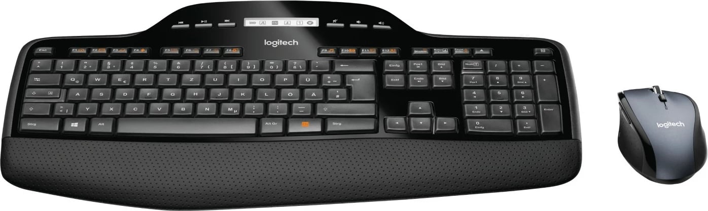 Set tastierë dhe maus Logitech MK710, wireless, QWERTZ, e zezë