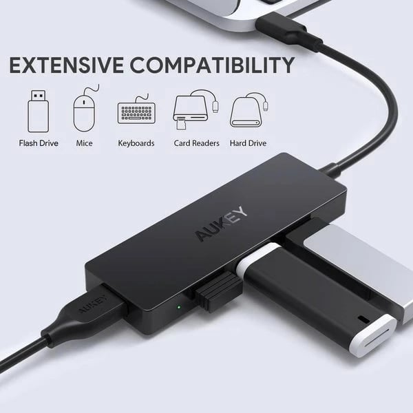 HUB USB-C AUKEY CB-C64, 4x USB 3.1, i zi