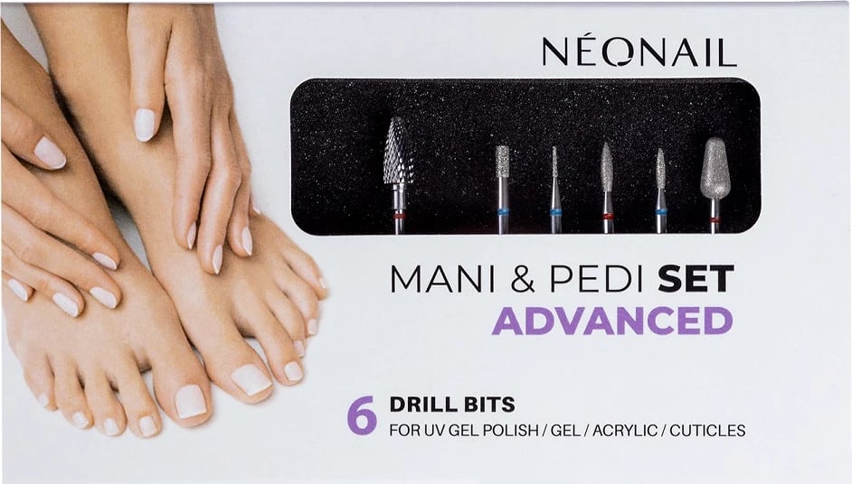 Set frezash për thonj NeoNail Advanced për femra, 6 copë