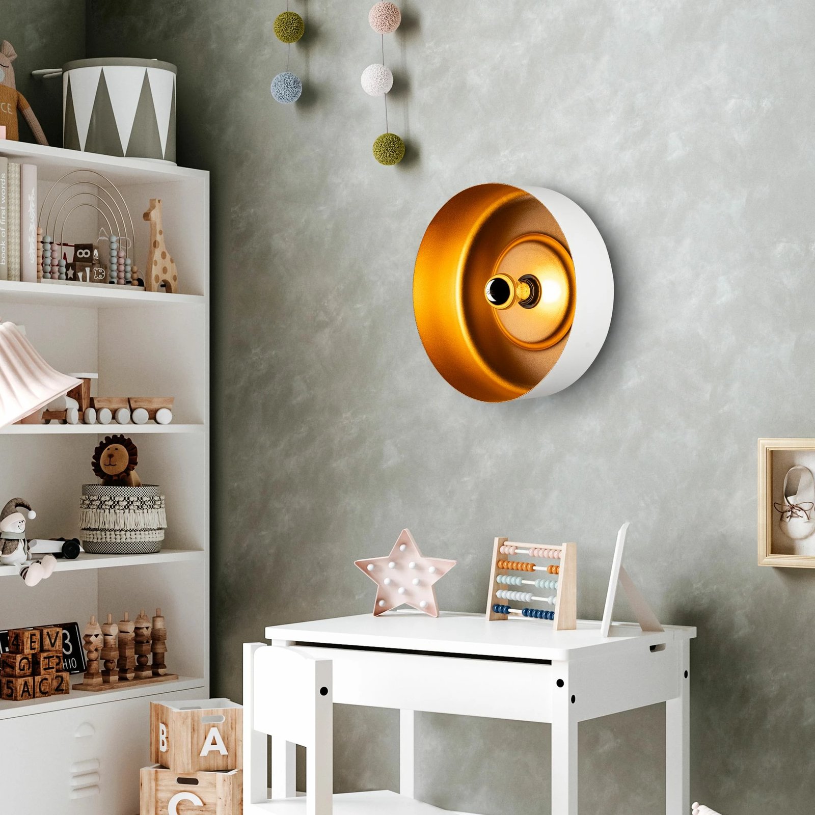 Llambë muri Opviq, Vesta - 15073, e bardhë