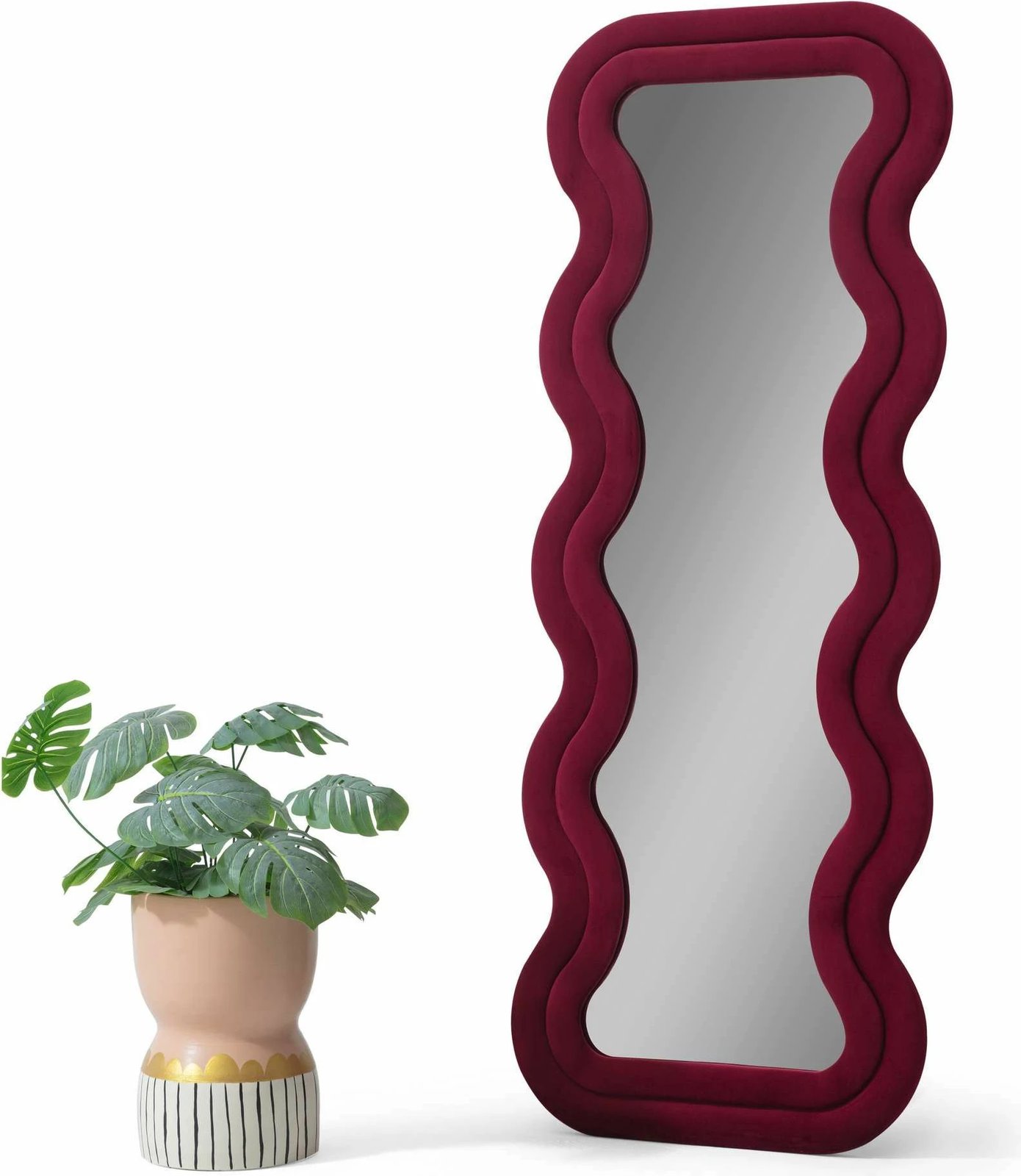 Pasqyrë Cheval, ngjyrë e kuqe Claret, Skye Decor, 65x170cm