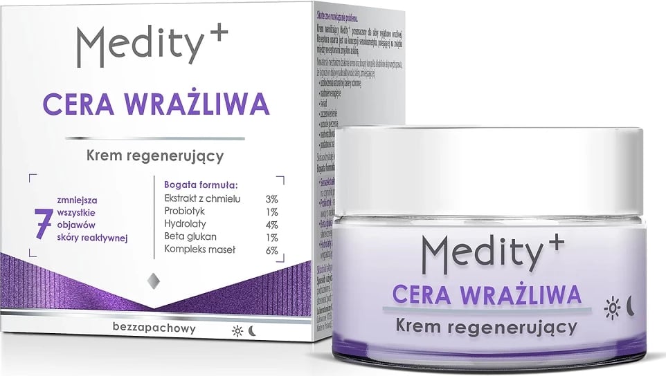 Krem fytyre rigjenerues për femra Medity+ Sensitive Cream 50ml