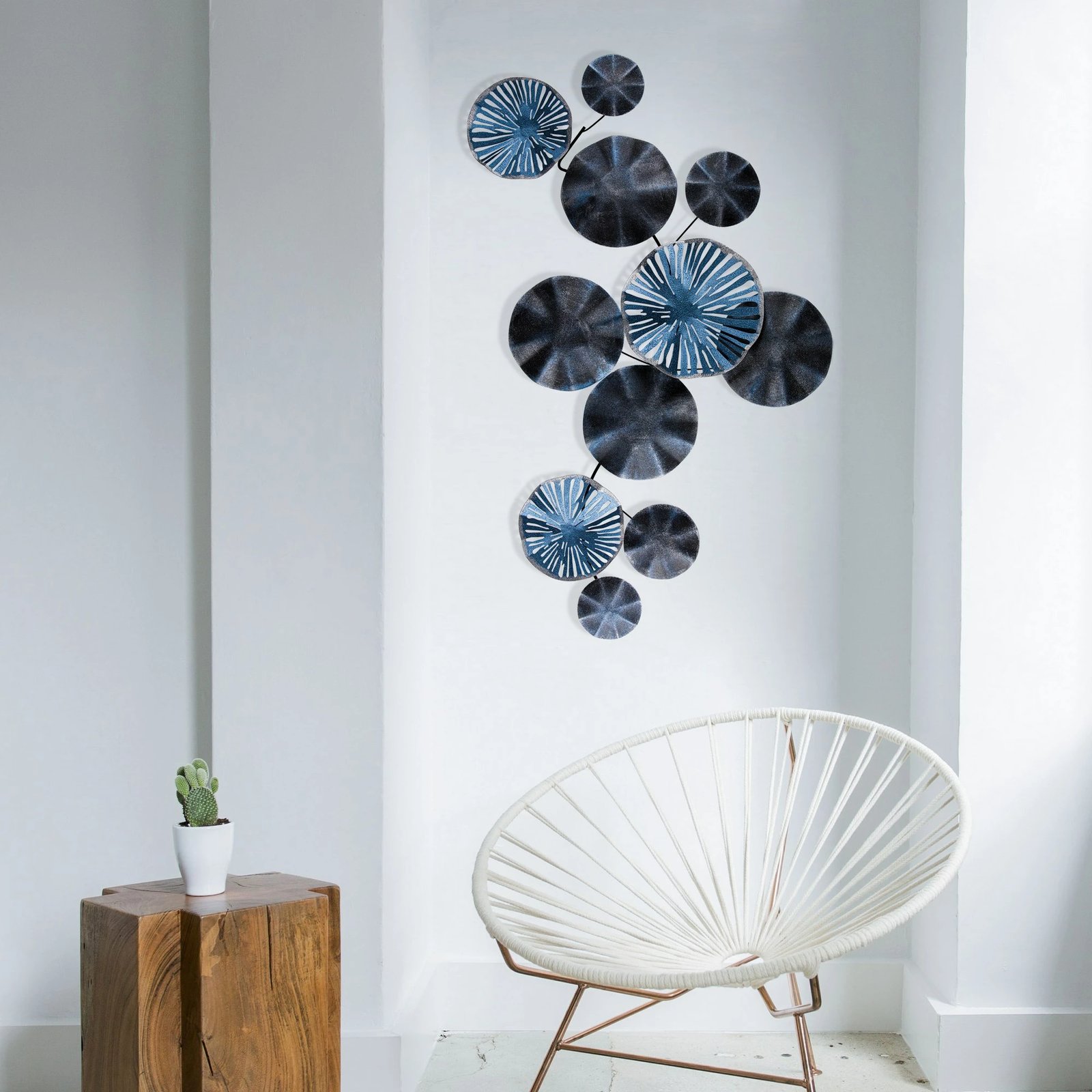 Aksesor dekorativ metalik për mur Wallity, lepur