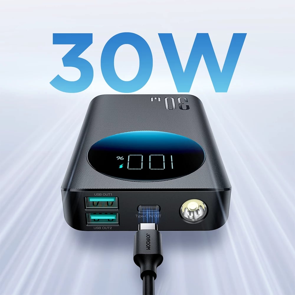 Powerbank Joyroom JR-PBF01, 10000mAh, 30W, e zezë