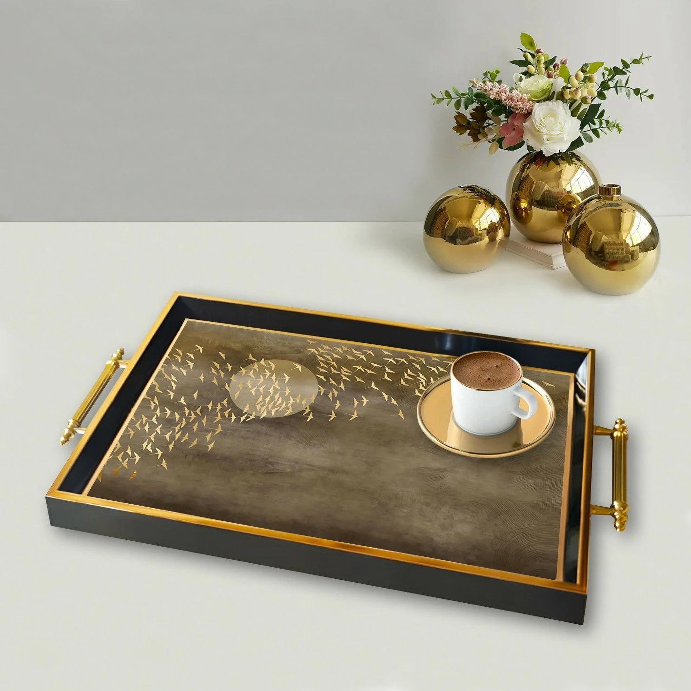 Tabaka prej qelqi, shumëngjyrëshe, Aberto Design, TPA9818